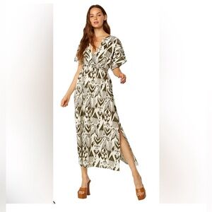 Women's MISA LOS ANGELES Maryam Dress - Spring Ikat-Green-XS